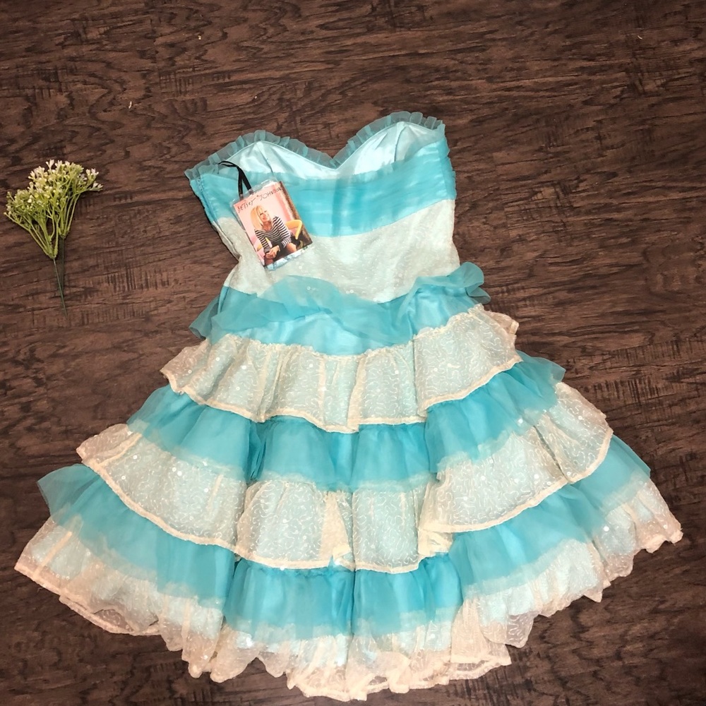 ❌Sold❌ Betsey Johnson Prom Ruffle Dress - Picture 6 of 9